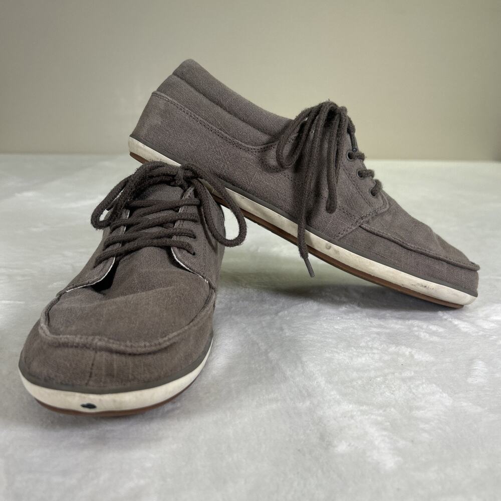 Sanuk TKO Shoes Mens Size 12 Tennis Low Top Lace Up Brown SMF11194 Bnfts Charity